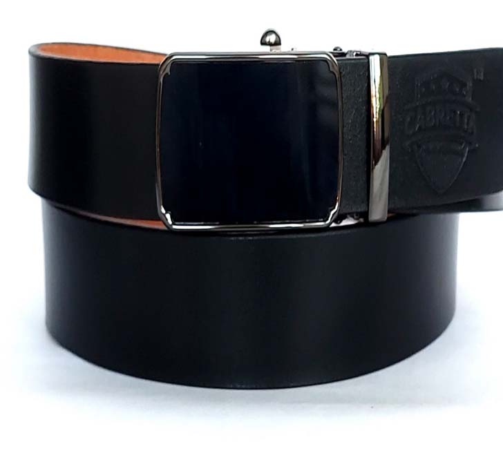 Buy Cabretta Geniune Leather Free Size Stylish Belt For Men And Boys With Autolock Buckle 35MM (Belt Waist Size -42) (CBABL5)