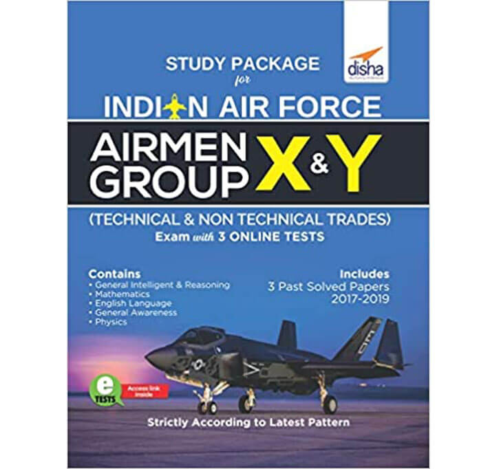 Buy Study Package For Indian Air Force Airmen Group X & Y (Technical & Non Technical Trades) Exam With 3 Online Sets