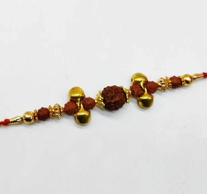 Buy Rudraksha Designer Bhaiya Rakhi