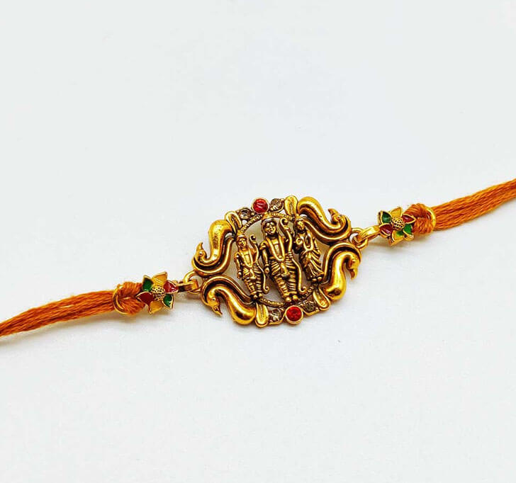 Buy Ram Sita Center Piece Bhaiya Rakhi