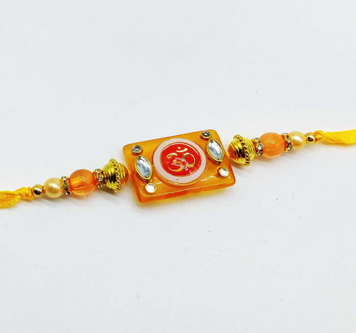 Buy OM Attractive Center Piece Bhaiya Rakhi