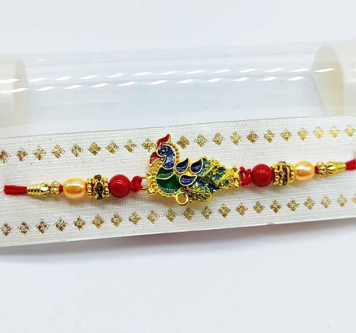 Buy Designer Peacock Bhaiya Rakhi