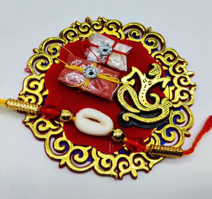 Buy Attractive Designer Ganesha Pooja Thali
