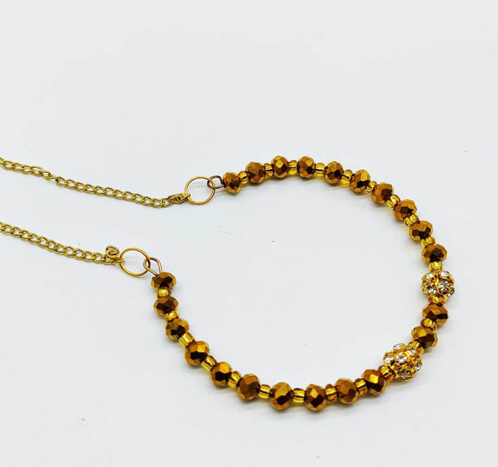 Buy Platinum Golden Diamond Kada Rakhi
