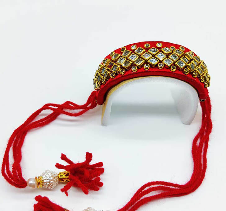 Buy Designer Diamond Kada Rakhi