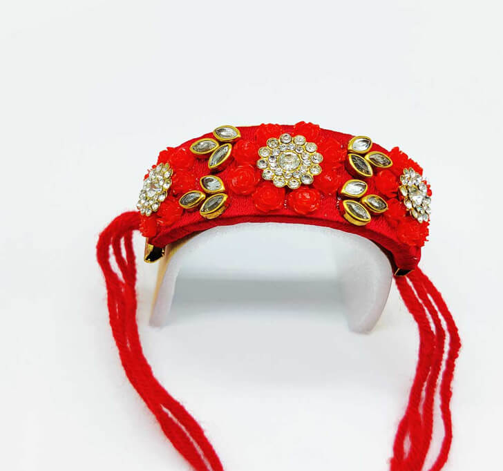 Buy Fancy Diamond Designer Kada Rakhi