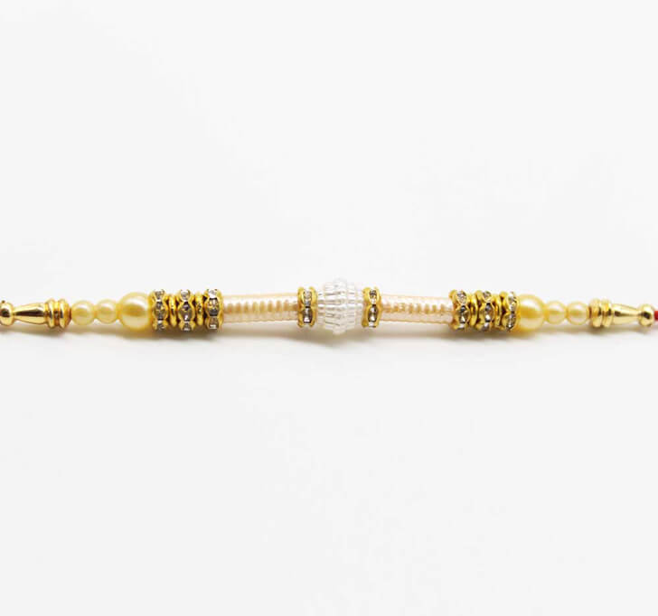 Buy Charming Diamond Beads Dora Bhaiya Rakhi