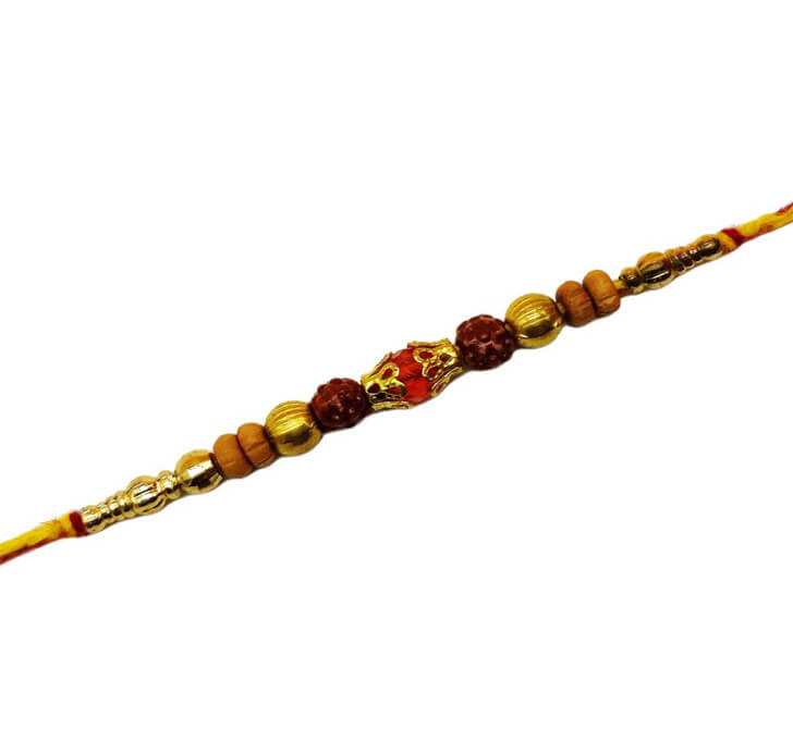 Buy Dora Wooden Beads Bhaiya Rakhi