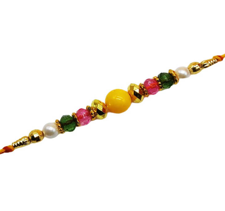 Buy Yellow Charming Multicolor Dora Bhaiya Rakhi