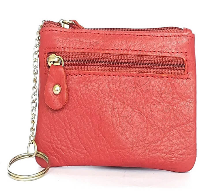 Buy Genuine Leather Key Case, Pen Drive, Coin Purse-Key & Coin Holder With Zipper Pocket By Cabretta (CBCP2)