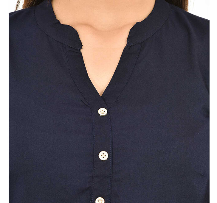 Buy V-Neck Dark Blue Regular Top