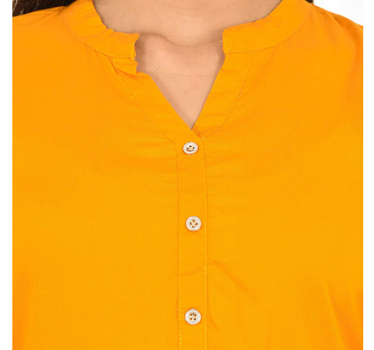 Buy V-Neck Yellow Regular Top