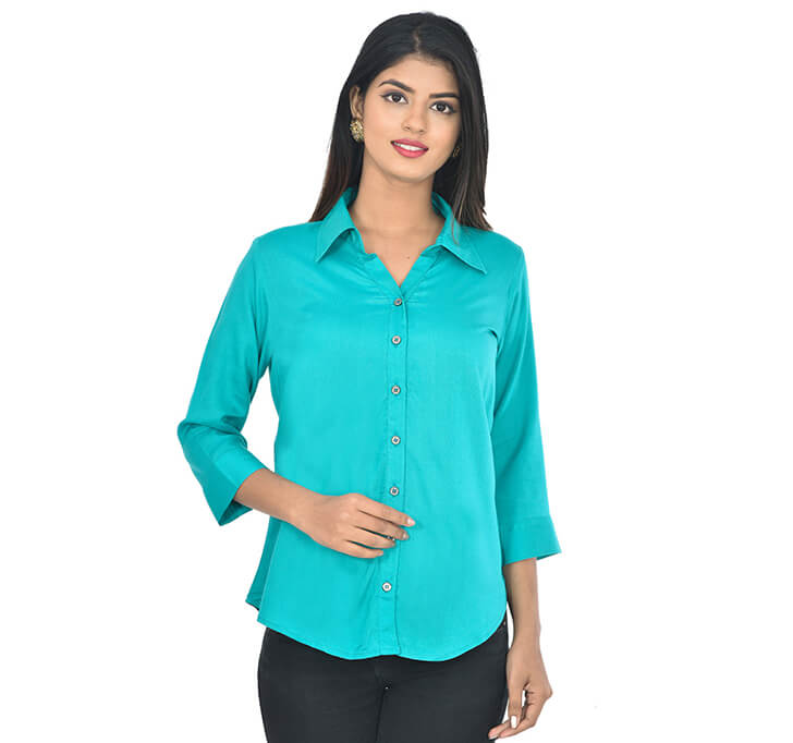 Buy Sky Blue Casual Regular Shirt