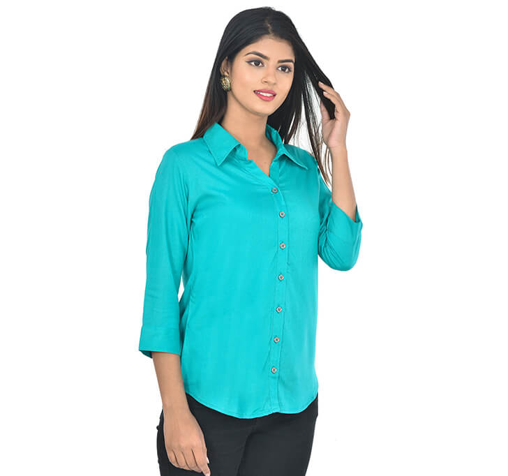 Buy Sky Blue Casual Regular Shirt