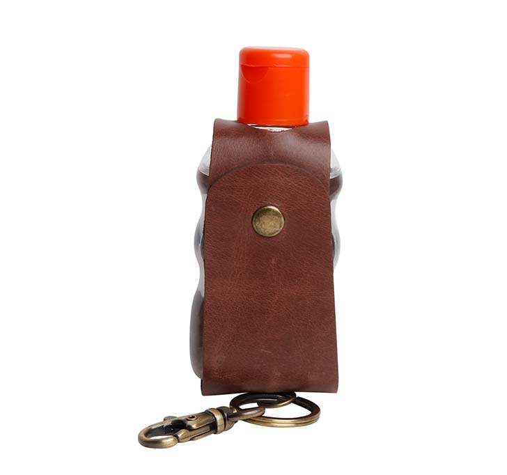 Buy Leather Hand Sanitizer Keychain