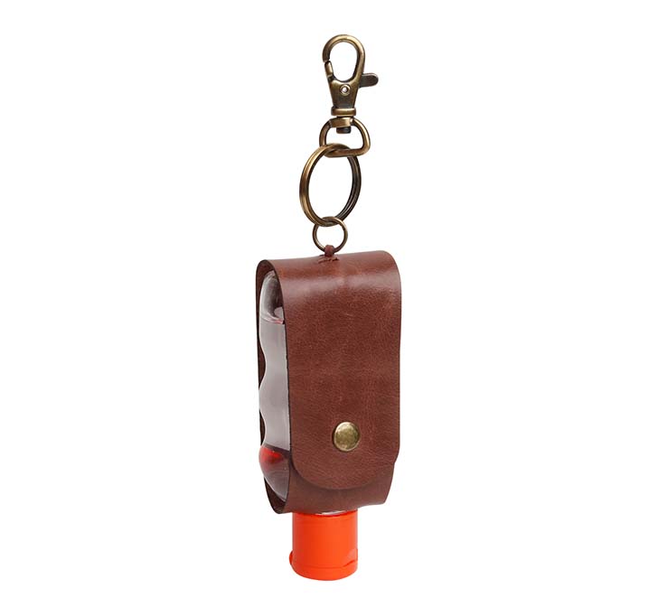 Buy Leather Hand Sanitizer Keychain