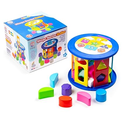 Buy Ratna's Shape Sorter Roller 2 In 1 Kids Activity Toys | 24 Pcs (12 Shapes In 12 Colors) Learning & Educational Toys For Toddlers (Multicolor)