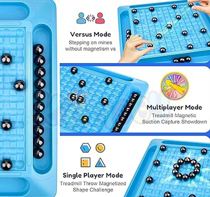 Buy Kidology Upgraded Magnetic Chess Toy With 20 Magnets | Family Fun & Strategy Board Game | Develop Intelligence | Party Game For Kids & Adults | Table Top Puzzle Game | Parent Child Interaction Toy