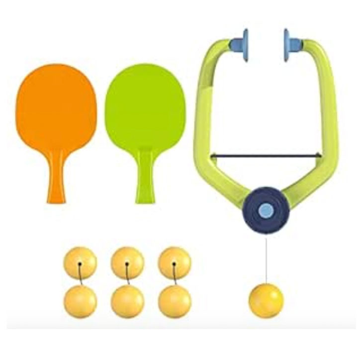 Buy Children's Indoor Hanging Table Tennis Training Device PingPong Trainer Parent Child Interaction Toy Exerciser For Door Frame Portable, With 6 Balls