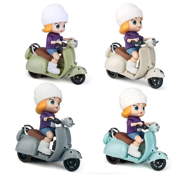 Buy AMAFLIP Motor Tide Flow Car-Kids Motor Scooter Musical Vehicle Toy - Stylish Look With Swing Action Stand Mode, 3rd Gear Dazzling Light, Character Standing 360Â° Rotation