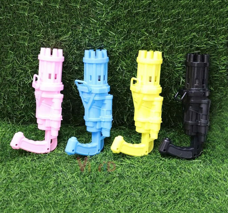 Buy Black Olive Bubble Gun For Kids (8 Hole Electric Gatling Bubble Gun For Kids With Soap Solution Indoor And Outdoor)