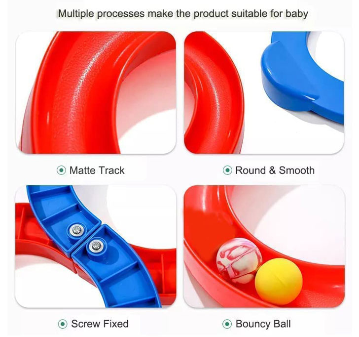 Buy M2K HUBÂ® 8 Shape Creative Track Toy, Balancing Track Toy Creative Track With 2 Bouncing Balls Indoor Games For Kids ( Multicolor )