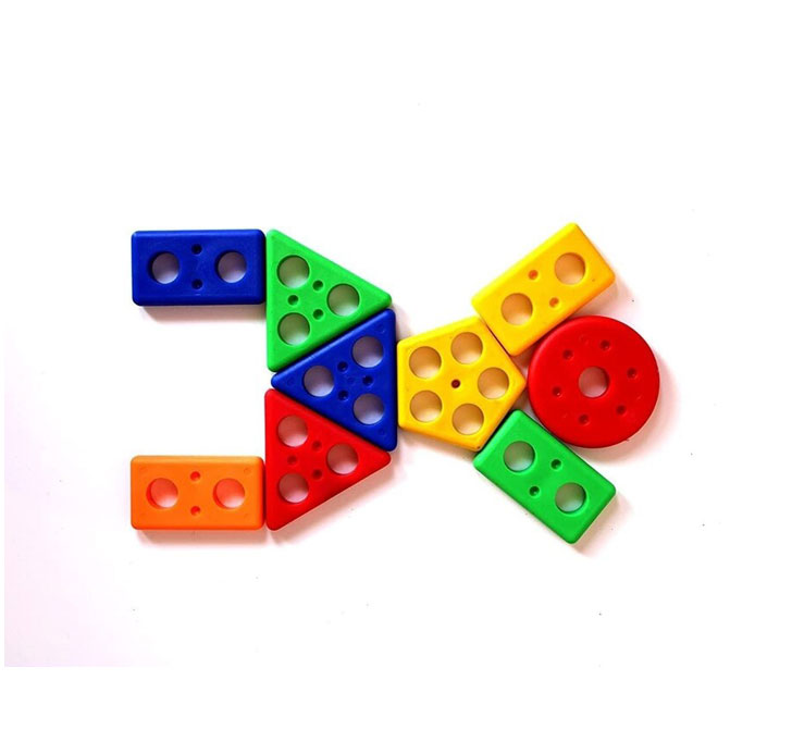 Buy Enorme Intellectual Learning Geometric Shape Stacker Matching Five Column Blocks Puzzle Shape Sorter Column Game Toy For Kids