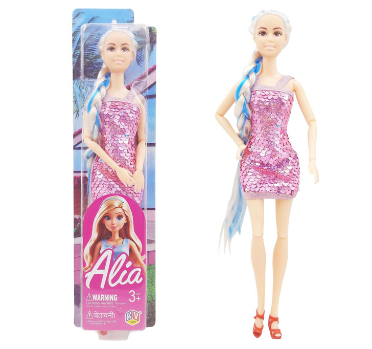 Buy Kidsden Alia Doll - Dazzling Sequined Looks, Trendy Mini Dresses, And Accessories - Complete Fashion Ensemble With Sleek Blonde Hairstyle - Ideal For Girls 3+ Years