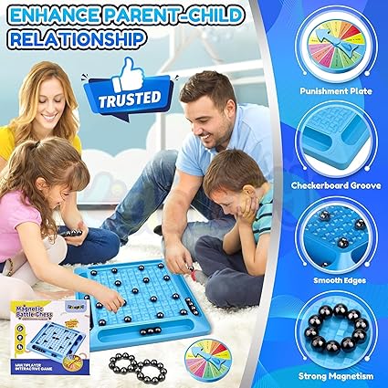 Buy Kidology Upgraded Magnetic Chess Toy With 20 Magnets | Family Fun & Strategy Board Game | Develop Intelligence | Party Game For Kids & Adults | Table Top Puzzle Game | Parent Child Interaction