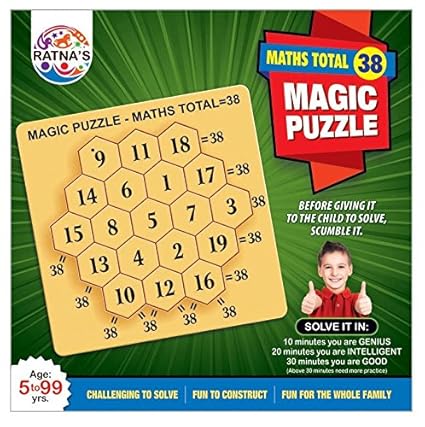 Buy Ratnas Magic Puzzle Maths Total 38