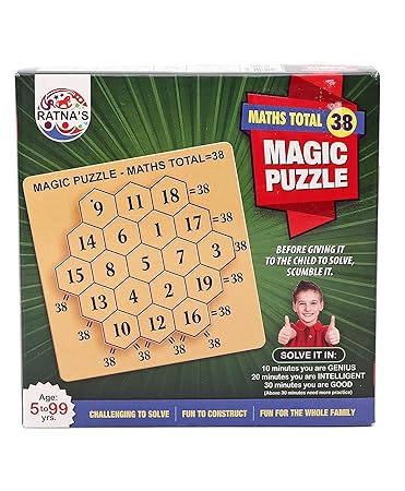 Buy Ratnas Magic Puzzle Maths Total 38