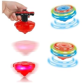 Buy Light Up Musical Spin Top Glow In The Dark Led Spinning Peg Top Party Favors Singing Musical Toy For Kids 3+,