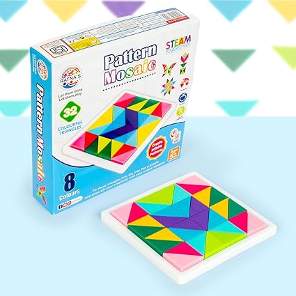 Buy RATNA'S Pattern Mosaic Containing 32 Colourful Triangles To Create Infinite Patterns For Kids 5+ Years