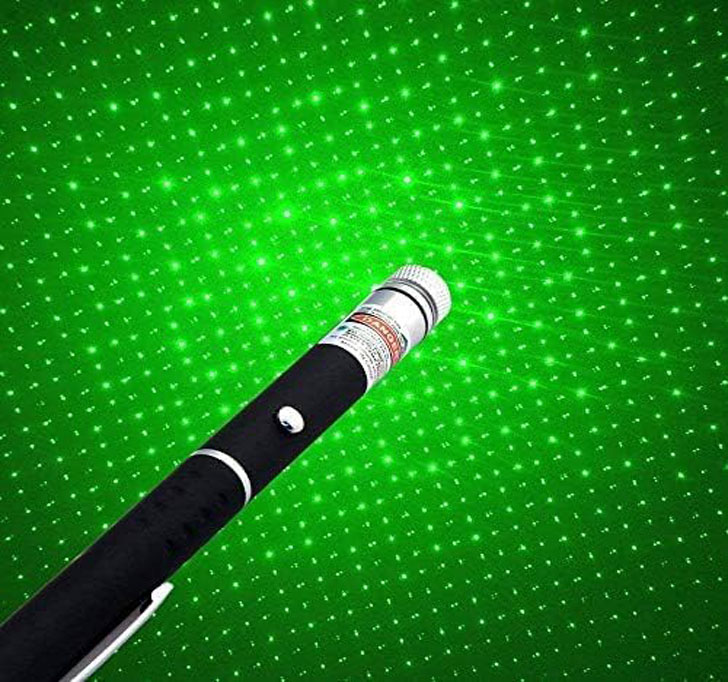 Buy Ultra Powerful Green Laser Pointer Pen, 1000 FT Range With Adjustable Cap For Presentation, Long Range Laser Beam With Extra Disco Light Effect, Ideal For Project Design And Professional Use