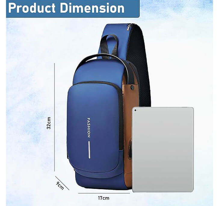 Buy Sling Bag For Men Stylish Crossbody Backpack For Men & Women, Anti-Theft Chest Bag With USB Charging Port, Messenger Bags, Casual Shoulder Bag