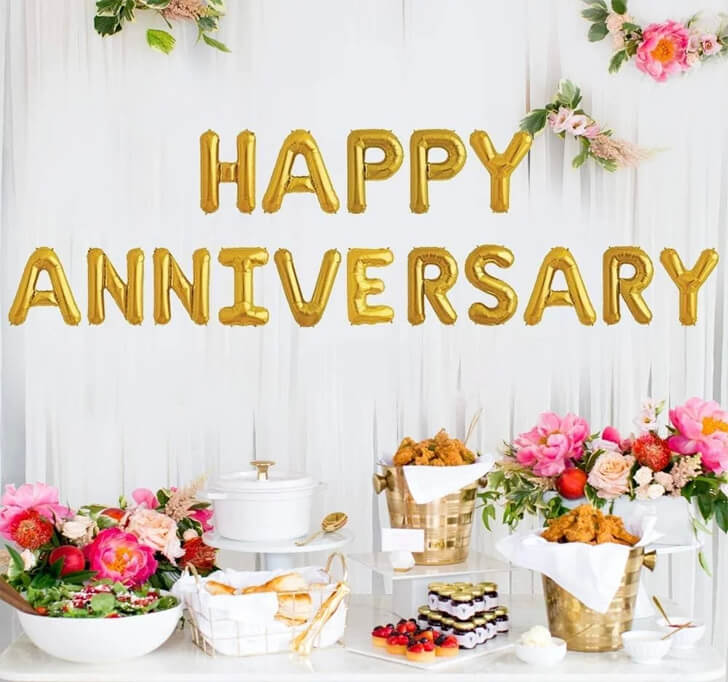 Buy Parrot Happy Anniversary Foil Balloons