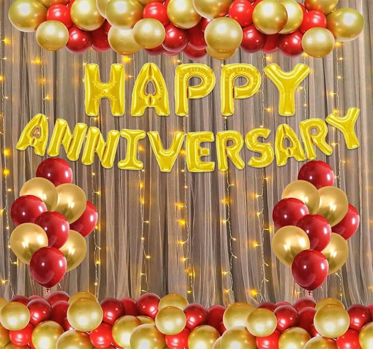 Buy Parrot Happy Anniversary Foil Balloons