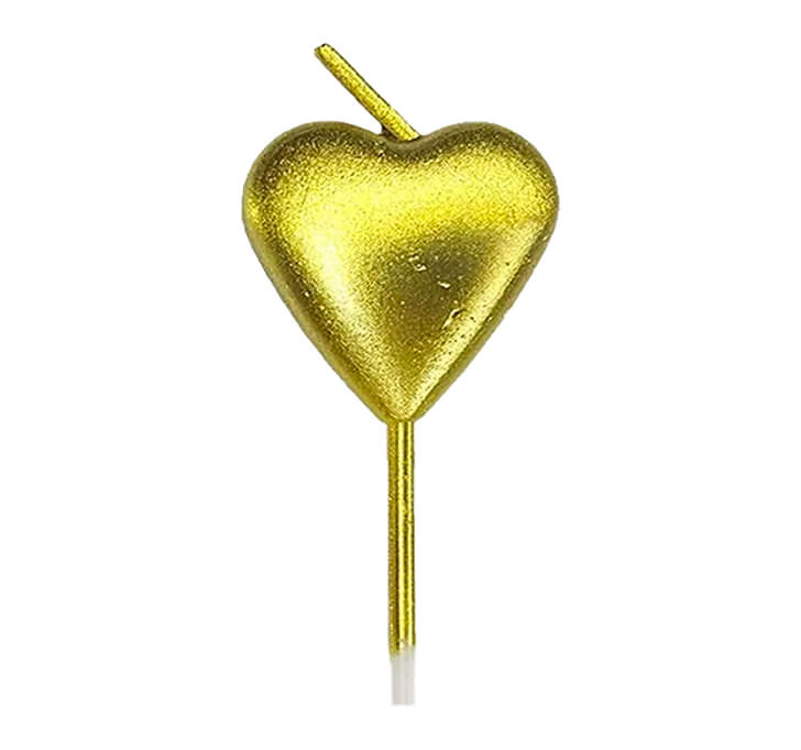 Buy Heart Golden Candles For Love, Birthday Cake Candles, Wedding/Party Supplies/Heart Themed Birthday Cake Candles Candle For Birthday DecorationHeart Candle/Golden Heart Candles For Love/Birthday Cake Candles, Wedding/Party Supplies/Heart Themed Birthday Ca