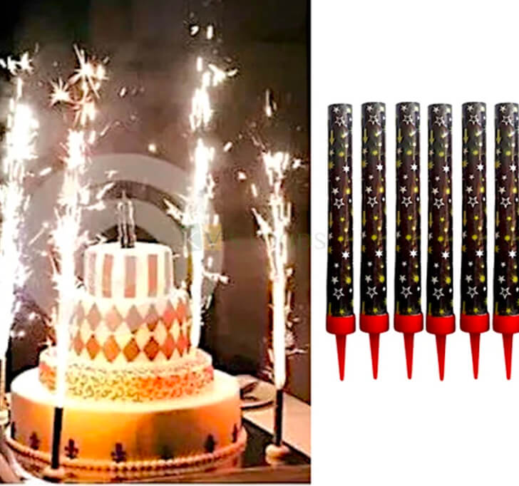 Buy Black Sparkle Candle Birthday Anniversary Cake Candle