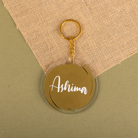 Buy Personalised Round Acrylic Keyring