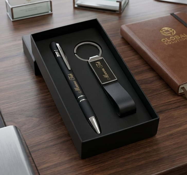 Buy 2-in-1 Keychain And Pen Combo – Belt Mirror Gift Set